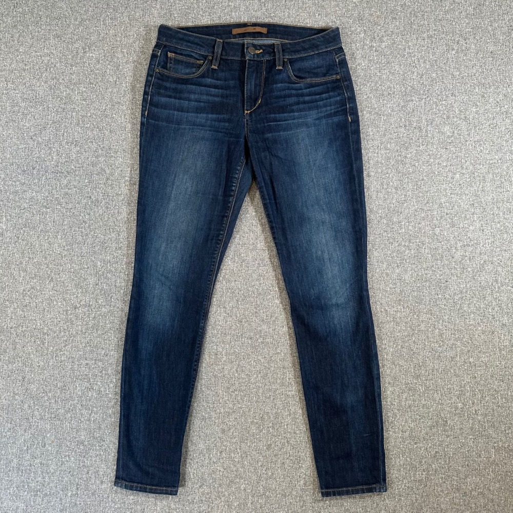 Joe's Jeans Jeans Women 27 Skinny Ankle Dark Blue Stretch Whiskering
